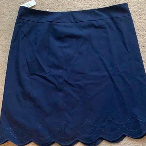 Talbots navy business skirt